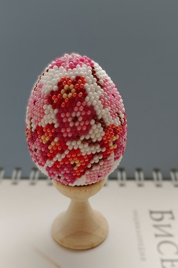 Яйцо пасхальное из бисера handmade в ассортименте