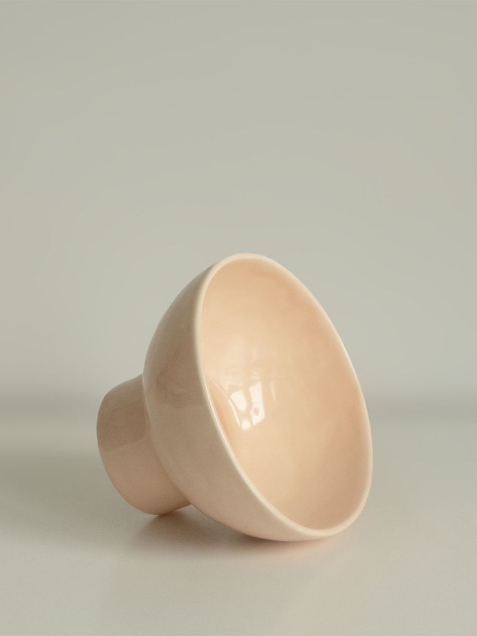 Ваза для кензана керамическая персиковая