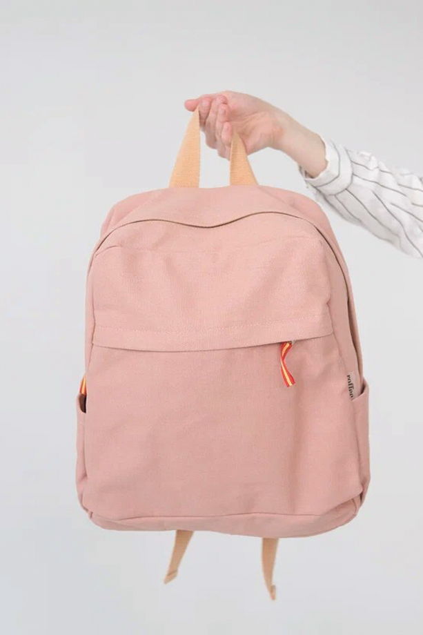Городской рюкзак из хлопка, модель #1, розовый