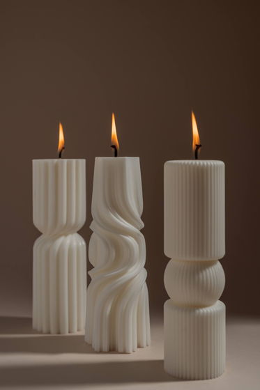 Набор формовых свечей ручной работы "Radiance"