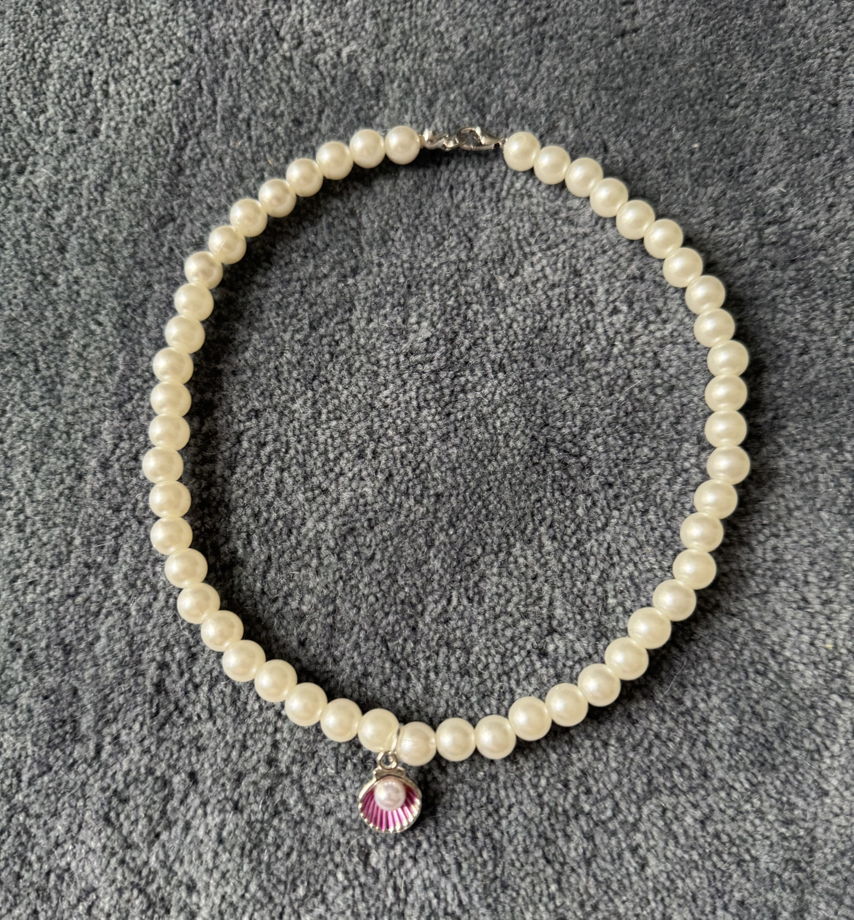 Ожерелье с ракушкой на серебряной основе из коллекции "Dream Pearls" Ani.g.bracelets