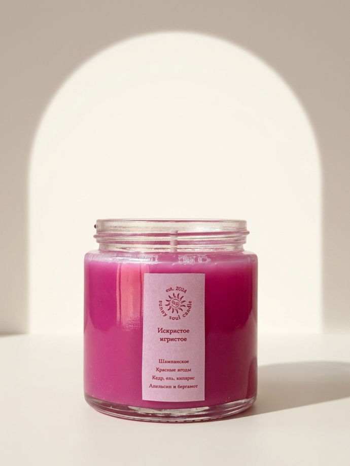 Ароматическая свеча SunnySoul Candle - Искристое игристое