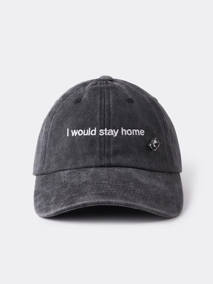 кепка из вареного хлопка stay home club