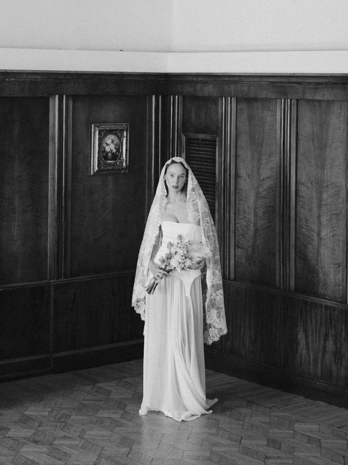 Кружевная фата Белла