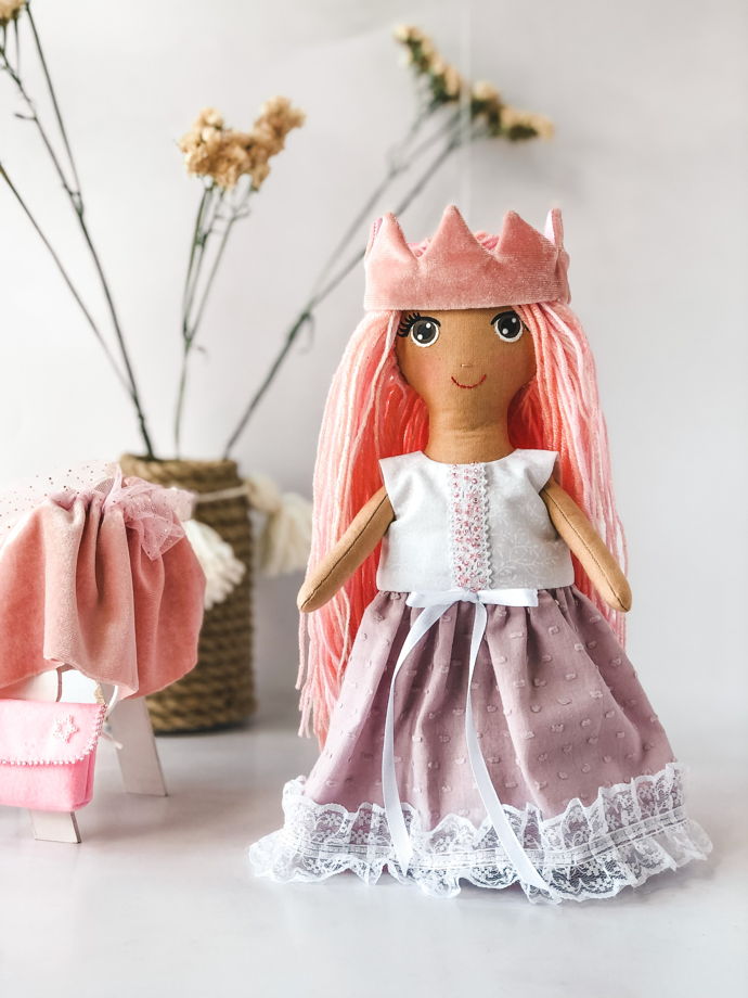 Текстильная игровая кукла "Принцесса"