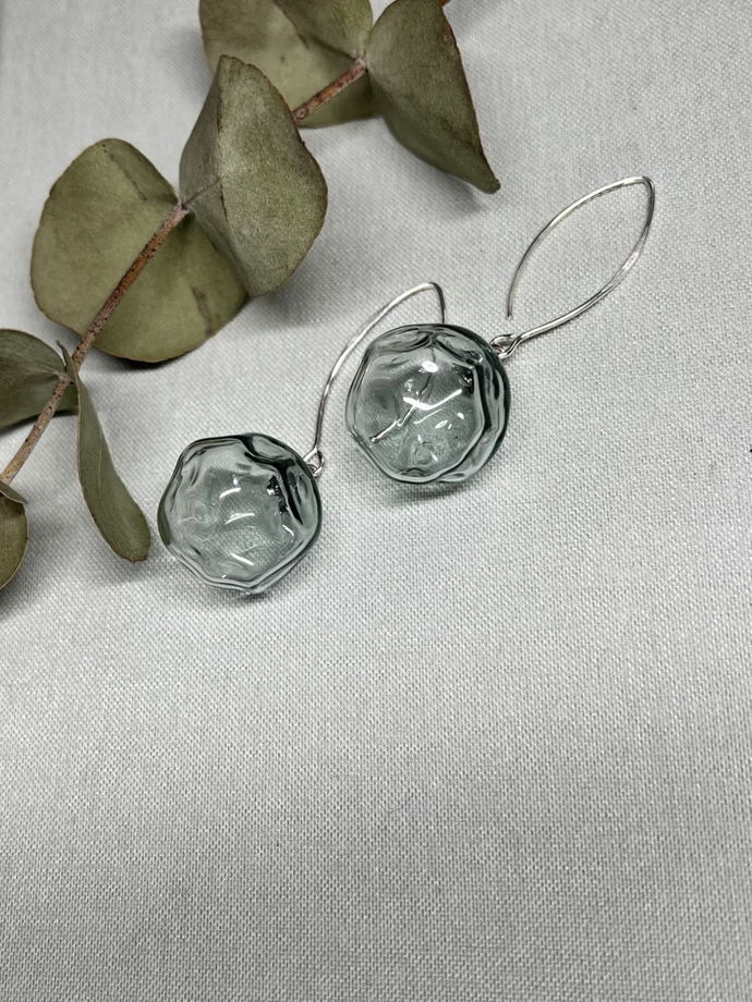 Серьги Выдувные льдинки