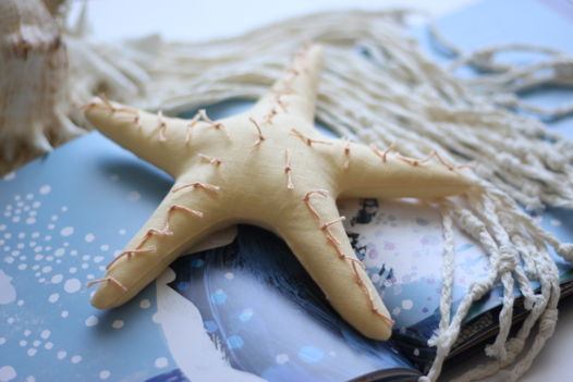 Мягкая игрушка из льна "Морская звезда"