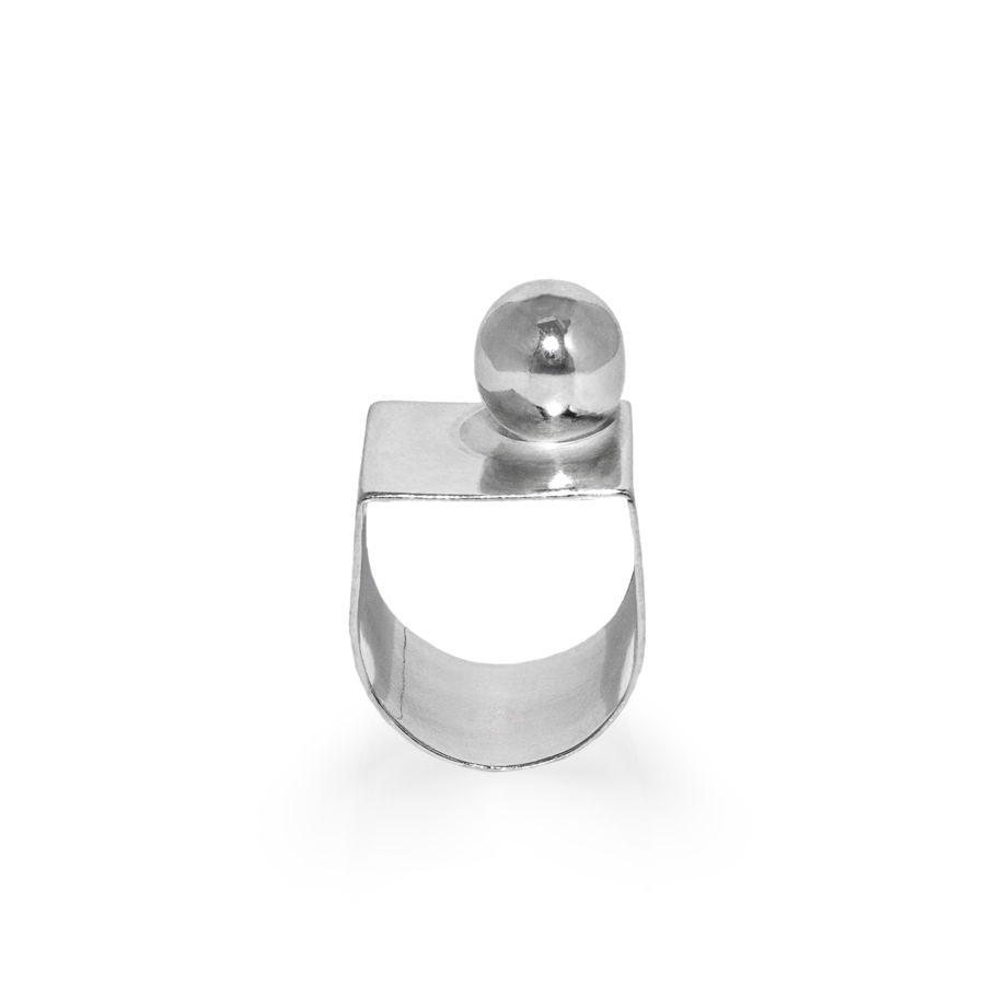 Орби серебряное кольцо