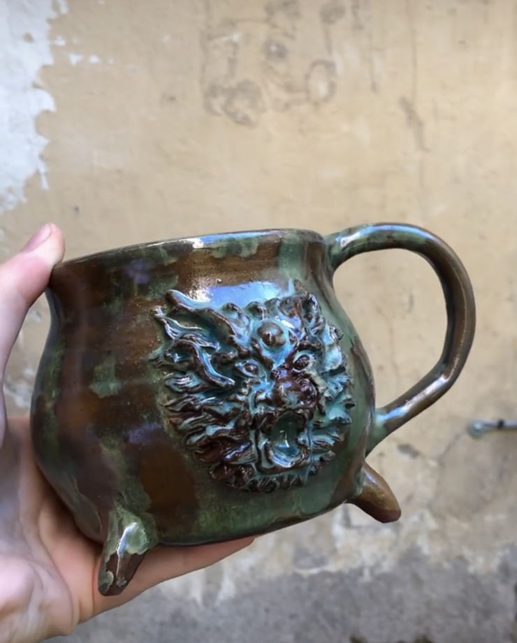 Котелок-чашка с шаулинским драконом