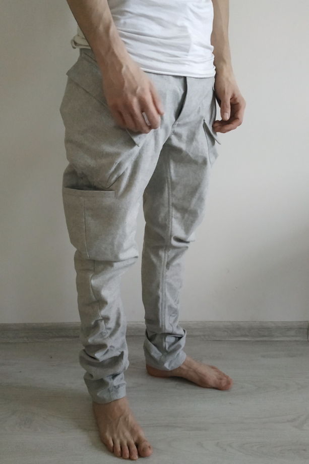 концептуальные  брюки карго j образные