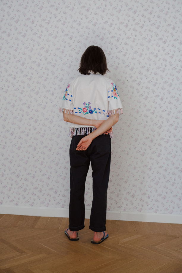 Рубашка с Радужной Бахромой 2/Rainbow Fringed Short Sleeve Shirt 2