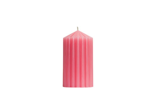 Декоративная фактурная свеча SIGIL 130*70 цвет Розовый