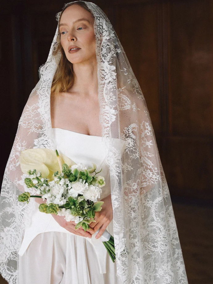 Кружевная фата Белла