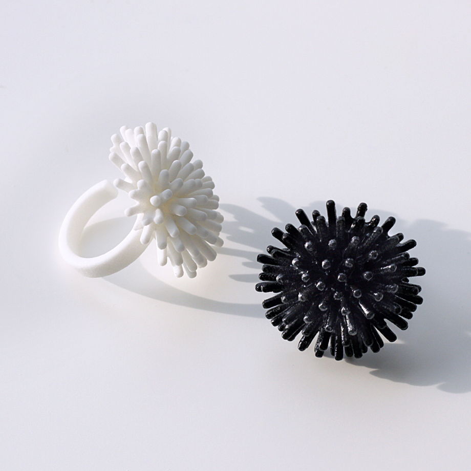 3D-печатное кольцо «Одуванчик 1»