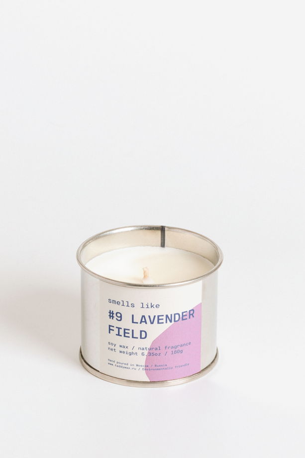 Свеча соевая Smells Like. #9 Lavender Field, 180г