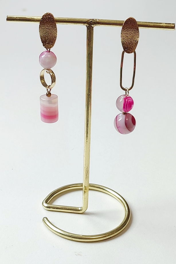 Серьги с агатом