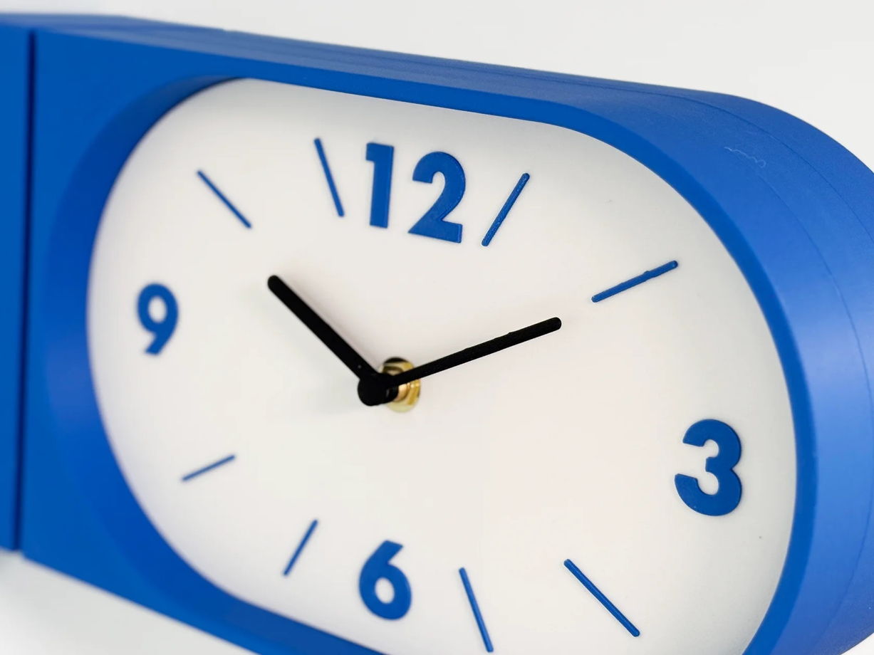 Настенные двусторонние часы, морская волна