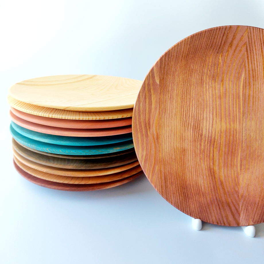 Тарелка деревянная для сервировки эко