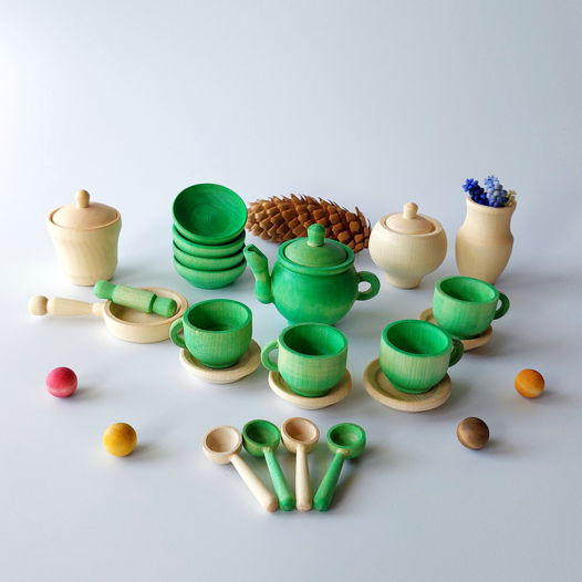 Чайный набор Green (Детская посудка)