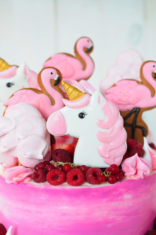 Торт - оформление Flamingo (Фламинго)