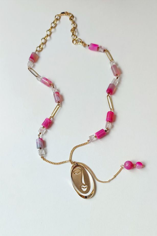 Колье из агата