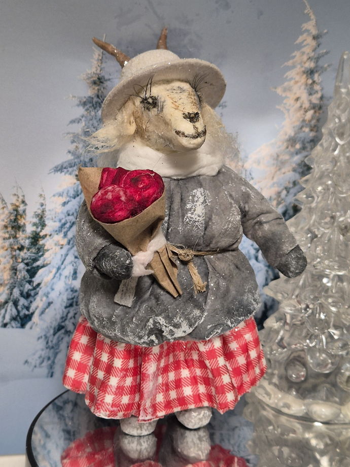 Ватная игрушка. Коза. Символ 2027 года