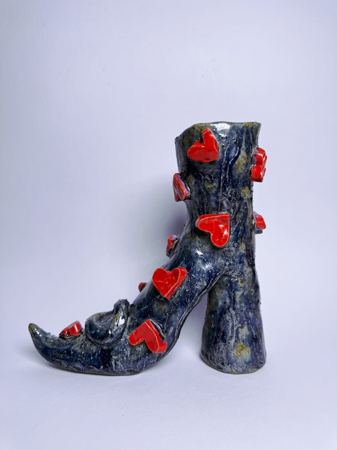 Подсвечник/ваза туфелька