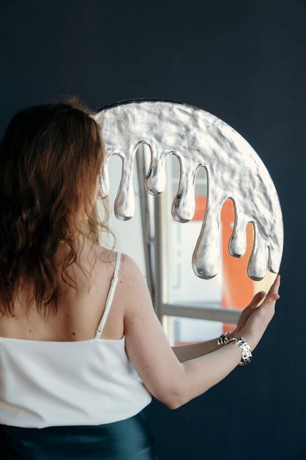 Зеркало ручной работы D 60 см