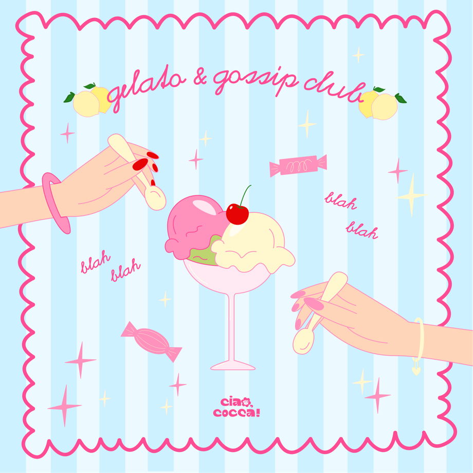 платок из искусственного шелка gelato & gossip club