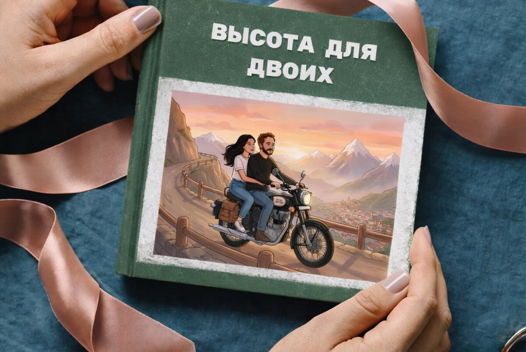 Книга с личной сказкой в подарок на годовщину, свадьбу. Лавбук