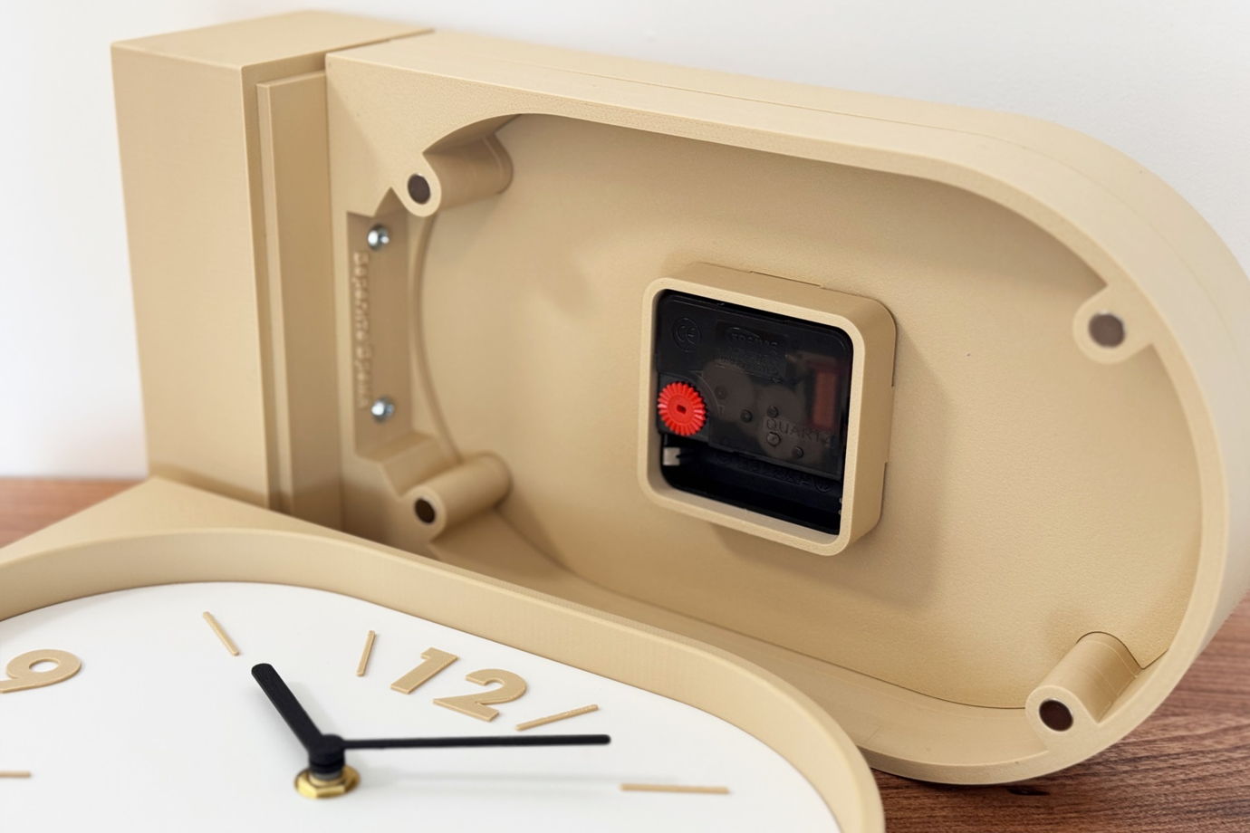 Настенные двусторонние часы, бежевые