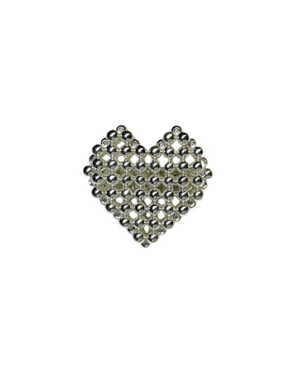 Кольцо "Cold heart" цвет серебро / размер 1