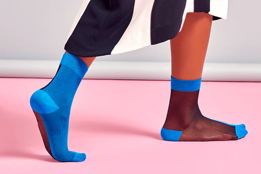 Носки для девушек Hysteria Filippa Nylon Ankle - Blue/Black