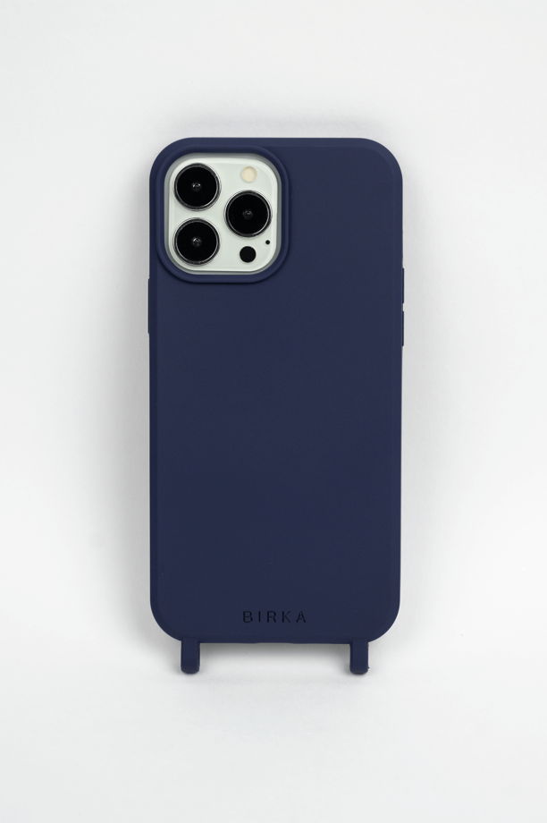 Темно-синий чехол на iPhone TPU DARK BLUE BIRKA CASES