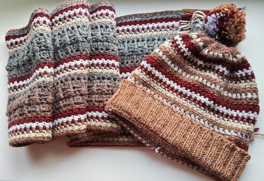 Комплект: мой идеальный шарф + шапочка. Авторская модель . Альпака и меринос