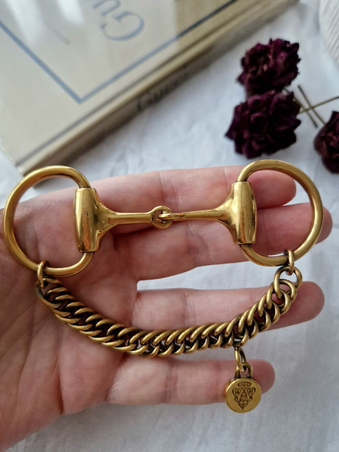 Брошь Gucci Horsebit винтаж