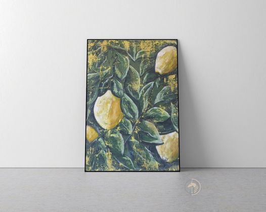Интерьерная картина "Сочный лимон"
