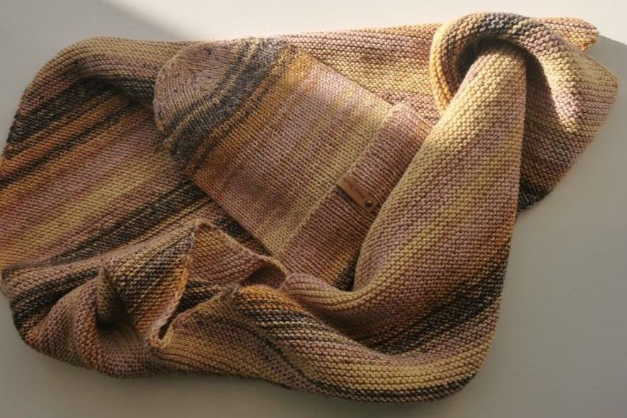 Вязаный шарф женский