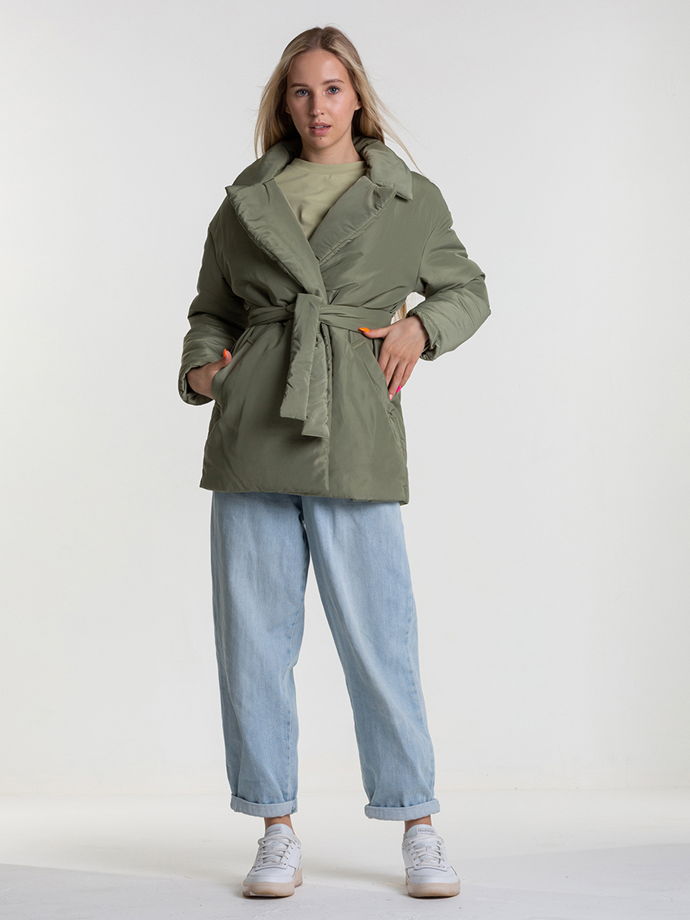 Куртка пиджак женская  с поясом ONCE