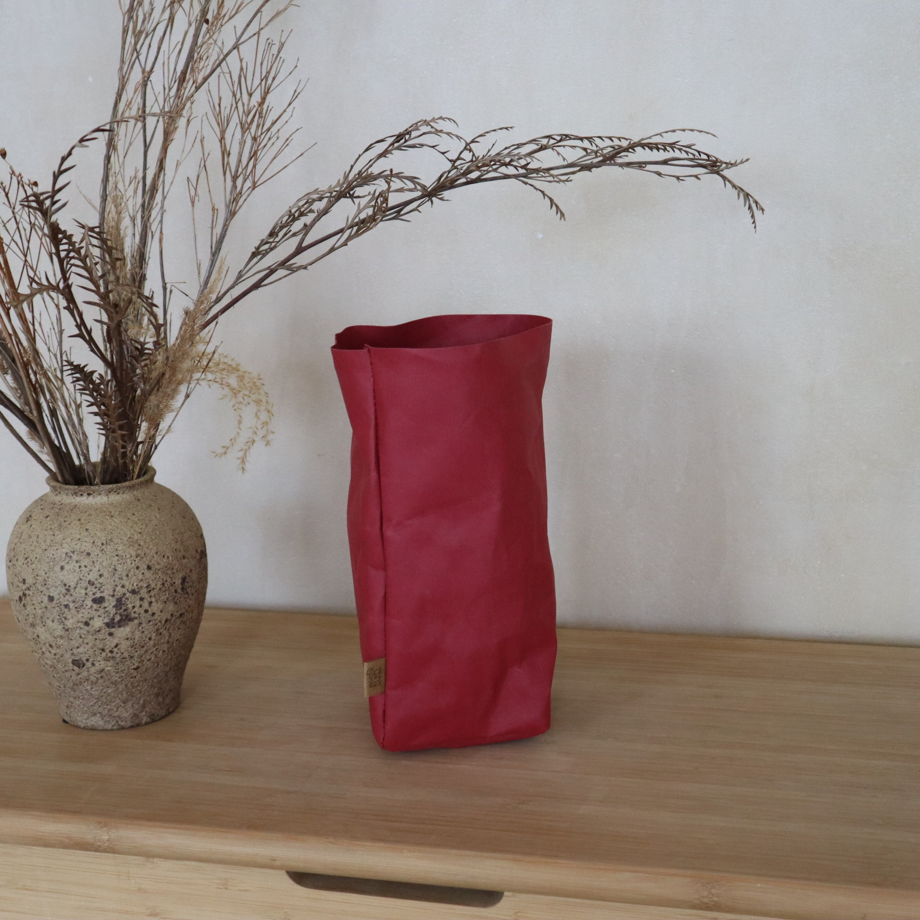 Корзина-мешок для хранения S 24*10*10 см./цвет красный