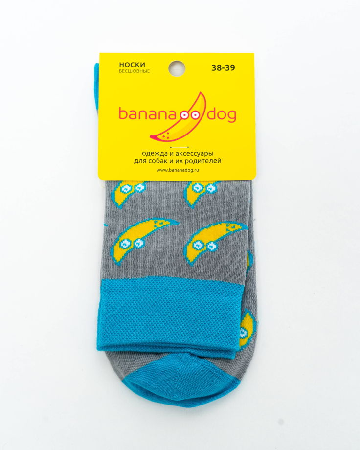 Носки с бананчиками-собачками