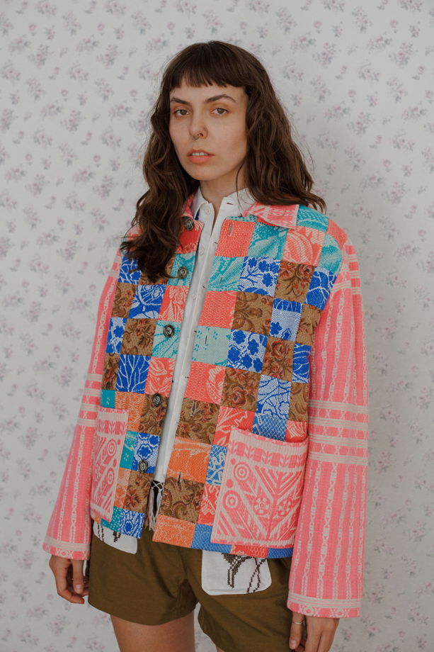 Куртка с Розовой Кокеткой 1/Pink Yoke Jacket 1