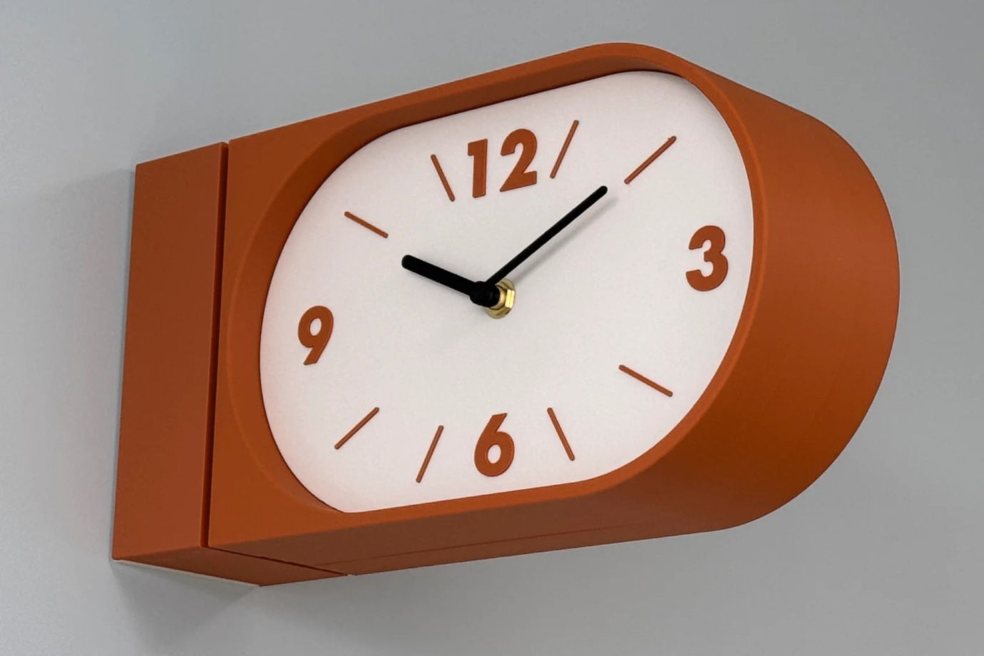 Настенные двусторонние часы, терракотовые
