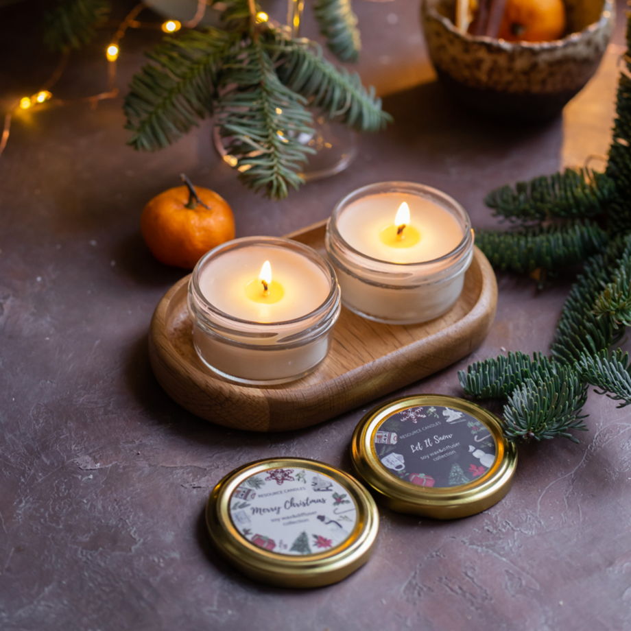 Новогодний набор ароматических свечей Рождественский