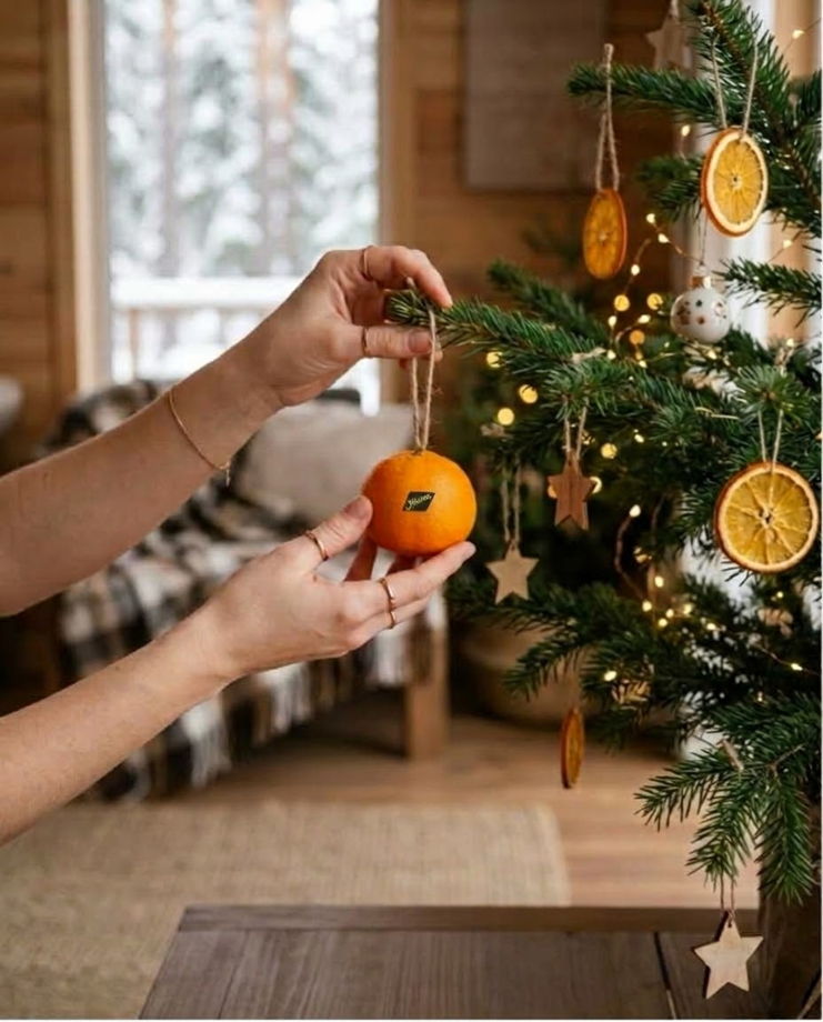 Мандарины из фарфора новогодняя игрушка
