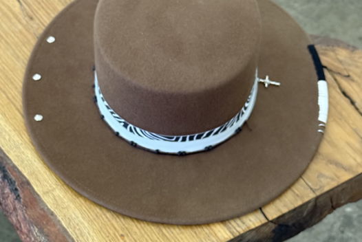 Канотье ручной работы из 100% шерсти