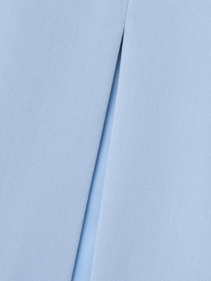 Платье-бандо миди, голубой