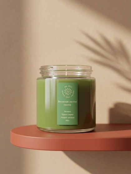 Ароматическая свеча SunnySoul Candle - Весенняя лесная сказка