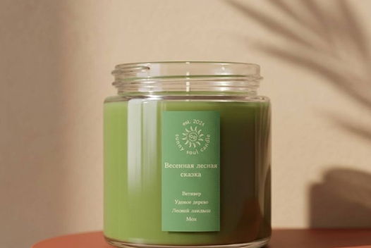 Ароматическая свеча SunnySoul Candle - Весенняя лесная сказка
