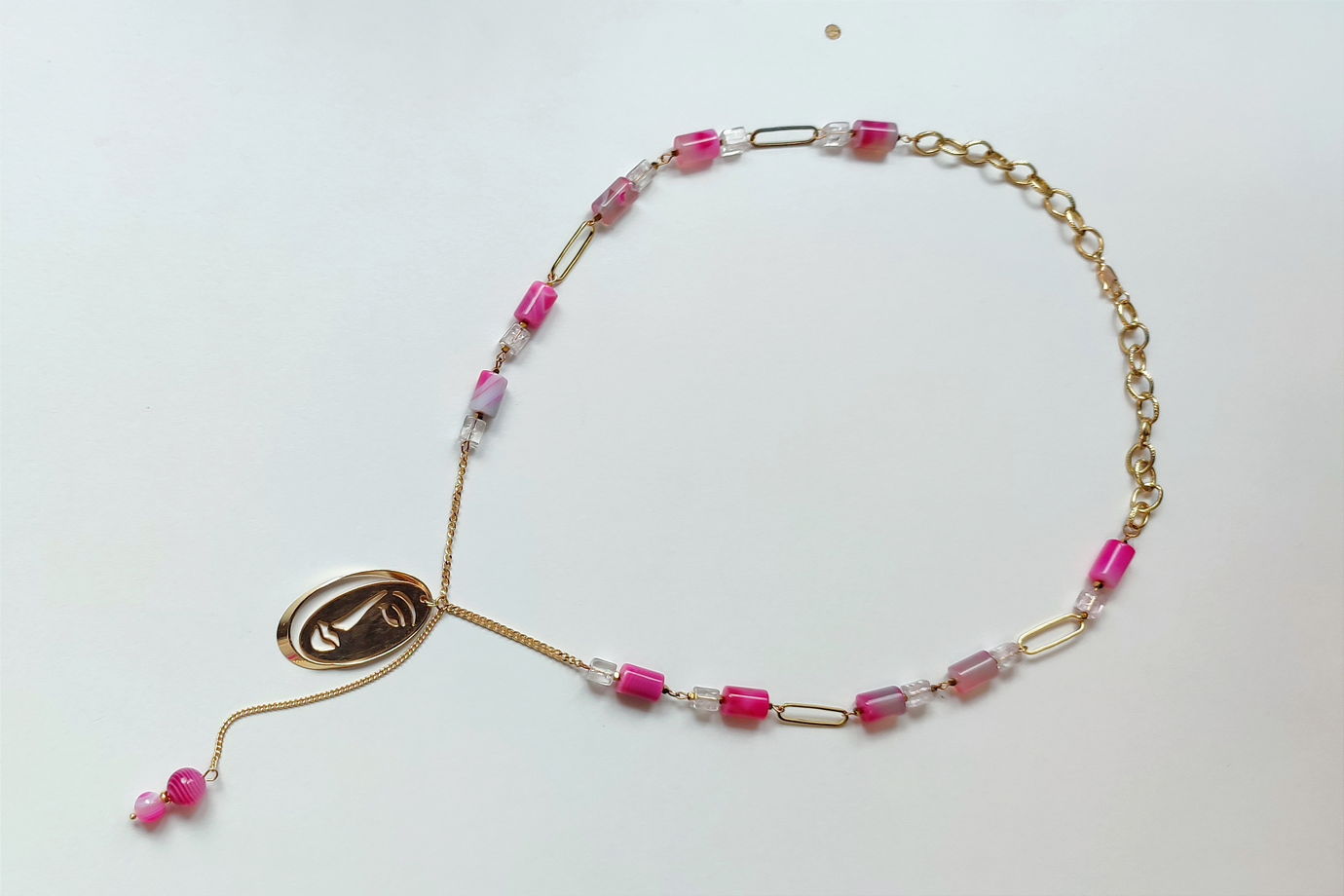 Колье из агата